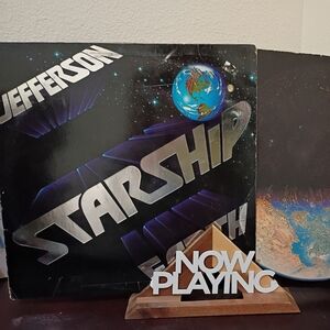 Starship Vinyl Record with Now Playing Stand
